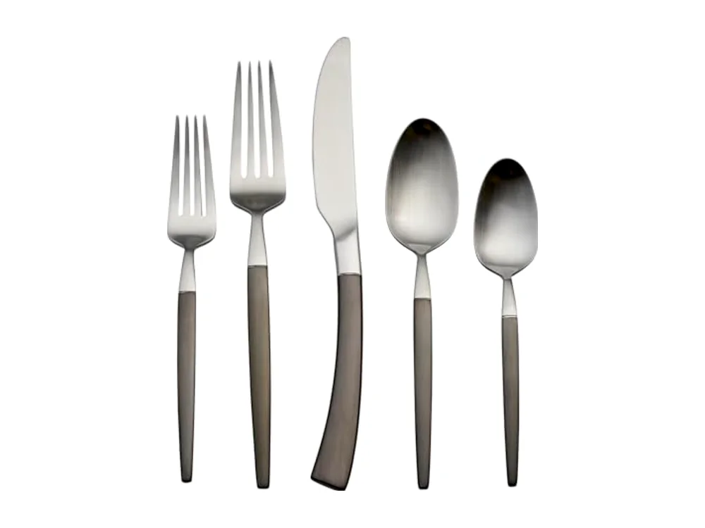 Adjacent Midnight 20 Piece Everyday Flatware Set