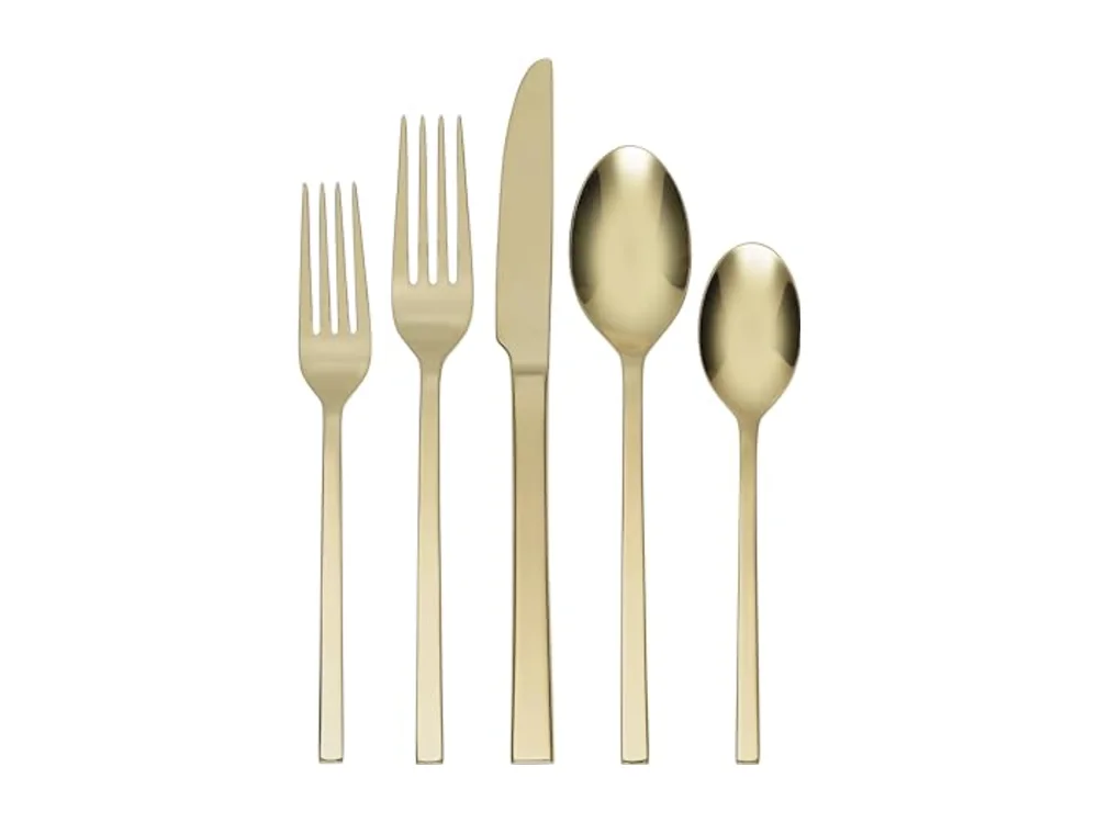 Allay Champagne 20 Piece Everyday Flatware Set