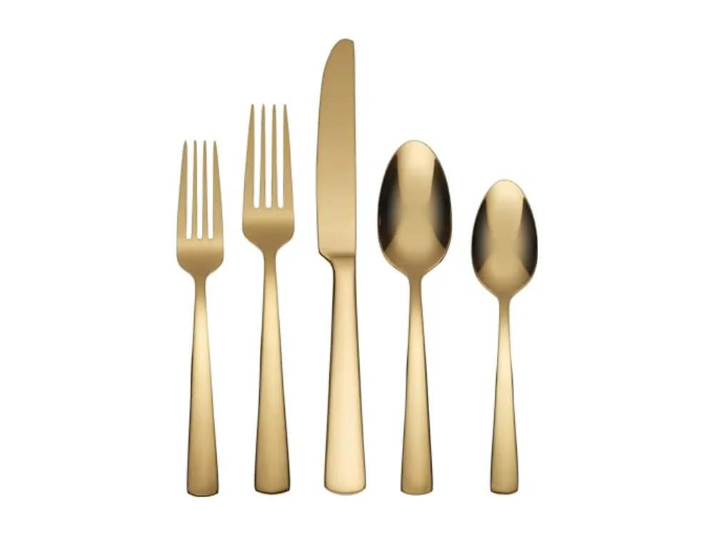 Aptitude Gold 20 Piece Everyday Flatware Set