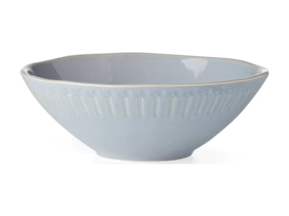 Artisanal Stripe Blue Serving Bowl