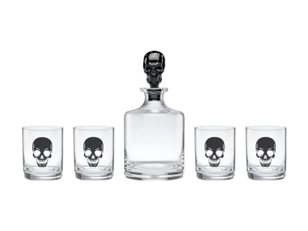 Barware 5-Piece Skeleton Whiskey Set