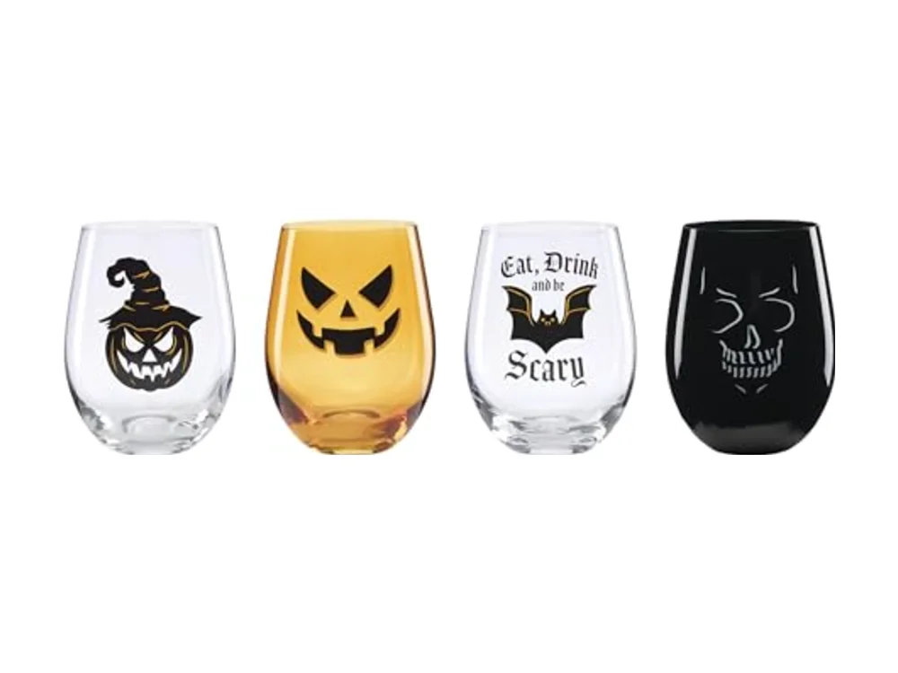 Barware Vintro Halloween Stemless Wine Glasses