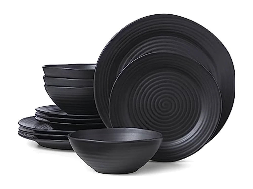 Black Ridge Piece Dinnerware Set