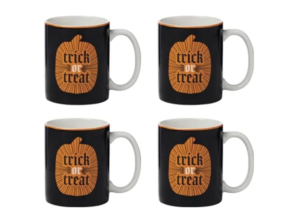 Coffee Mugs Vintro Halloween Trick or Trick 10 Oz Mugs Set