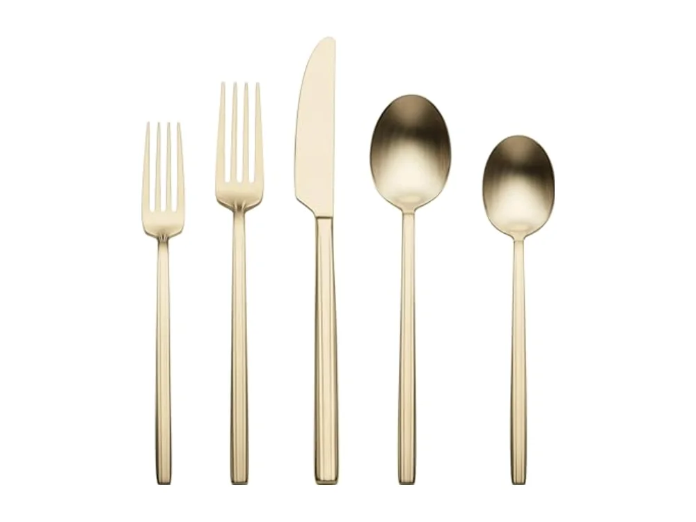Dean Satin Champagne 20 Piece Flatware Set