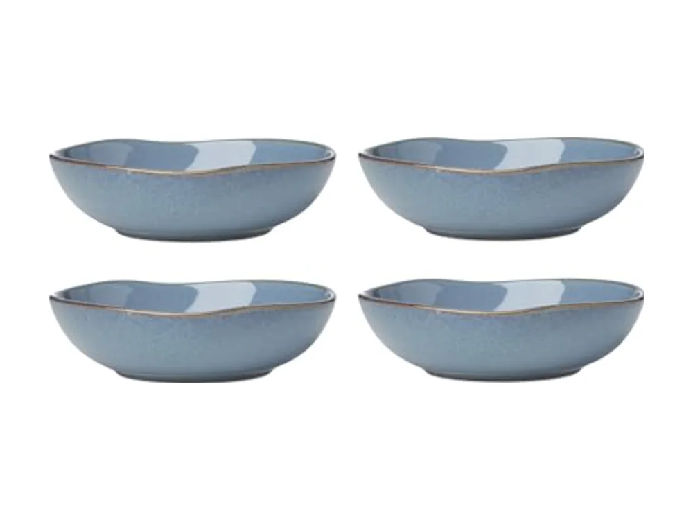 Dinnerware Set Organic Shades Blue Pasta Bowls
