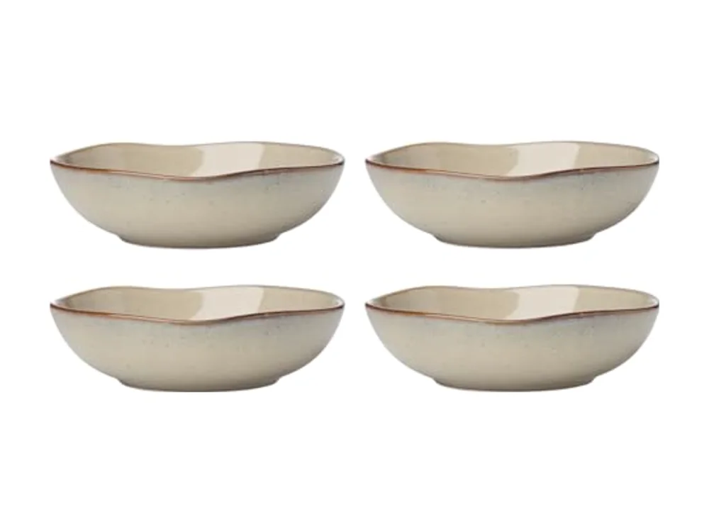 Dinnerware Set Organic Shades Oatmeal Pasta Bowls