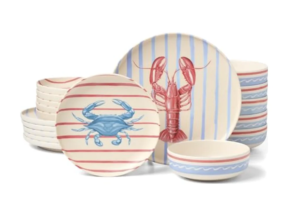 Dinnerware Sets 24 Seven Melamine Wharfside 18-Piece