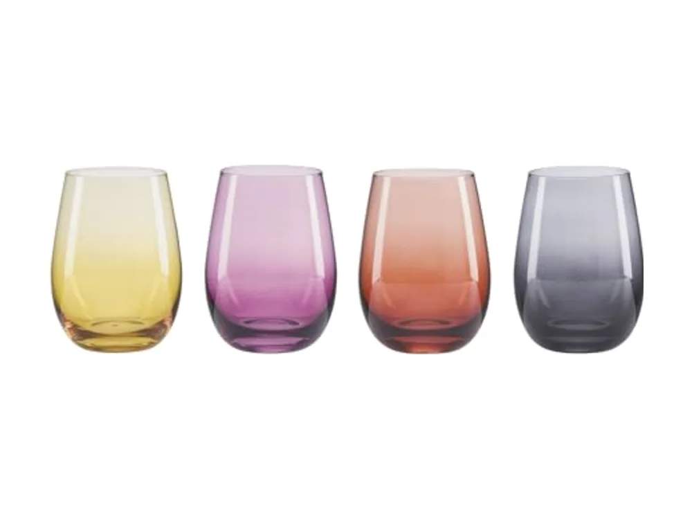 Golden Hour Stemless Wine Glasses
