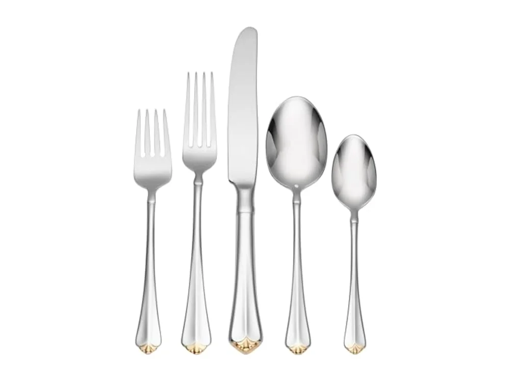 Golden Juilliard 5 Piece Fine Flatware Set