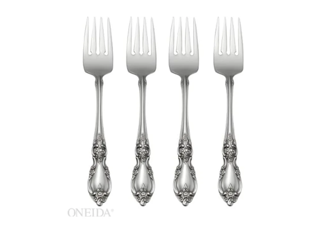 Louisiana 4-Piece Fine Salad Forks Stainless Steel Silverware