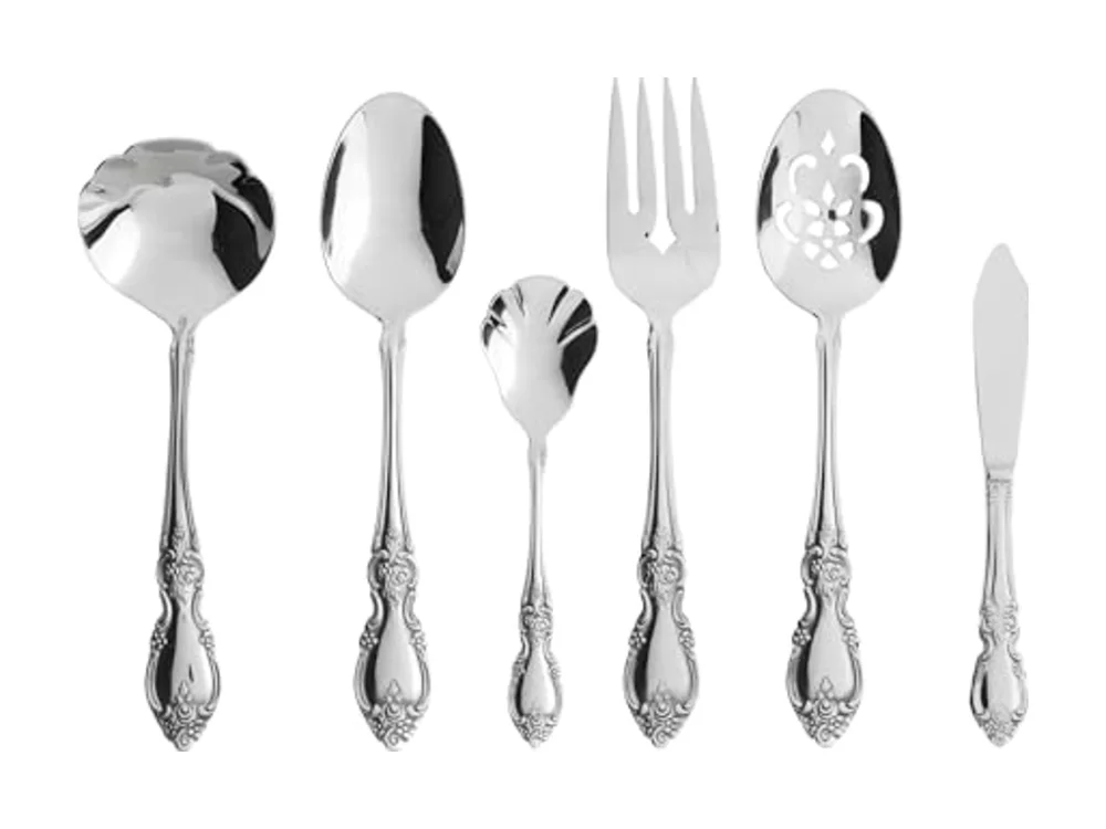 Louisiana Silverware Serving Utensils Set of 6