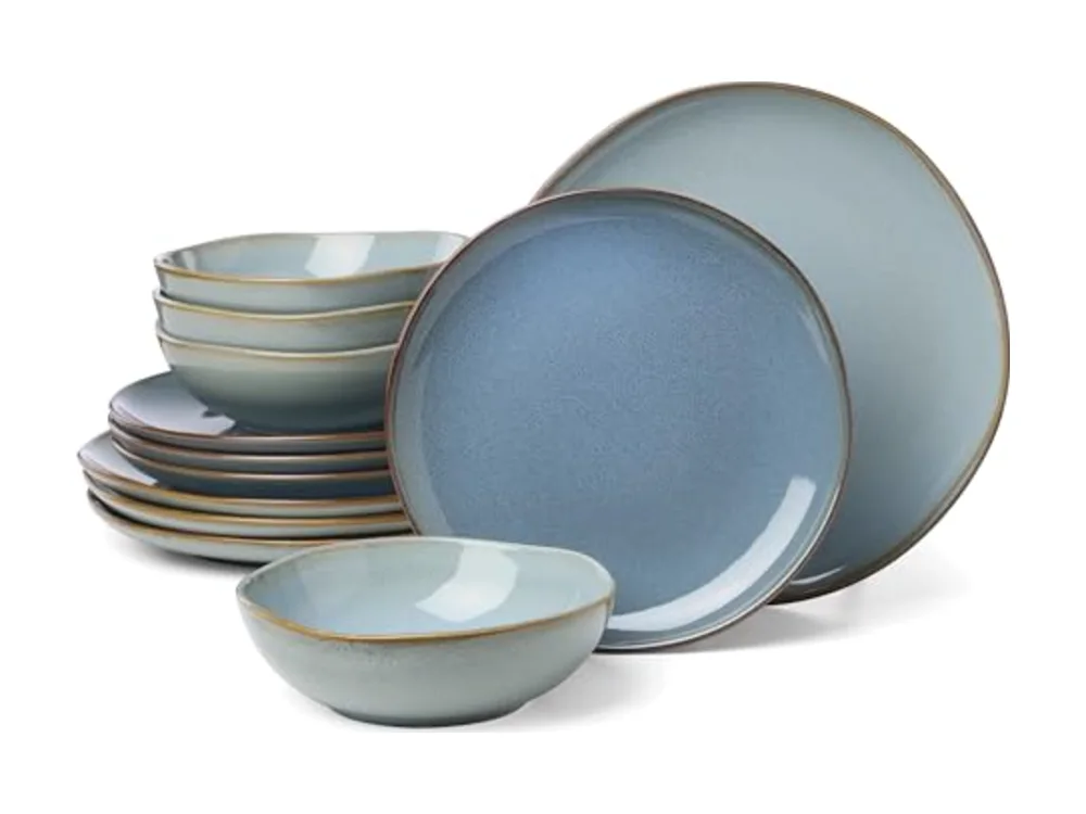 Organic Shades 12-Piece Dinnerware Set