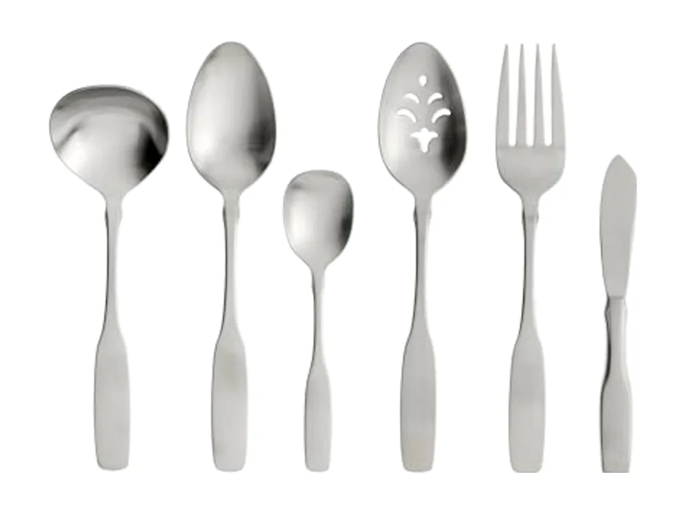 Paul Revere 6-Piece Serving Set Medium Stainless