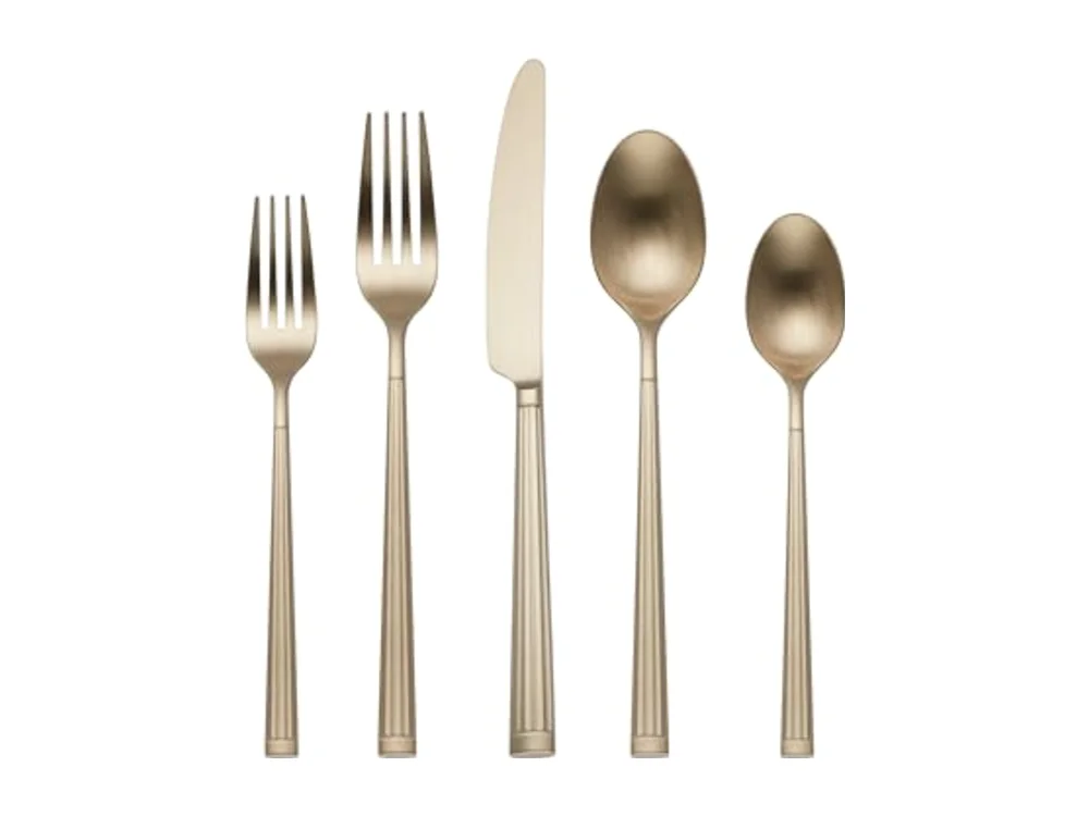 Robyn Satin Champagne Mist 20-Piece Flatware