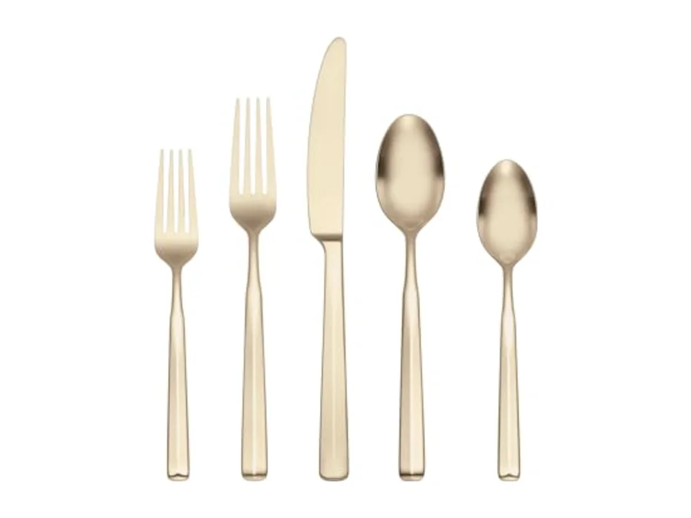 Ryder Satin Champagne 20-Piece Flatware Set