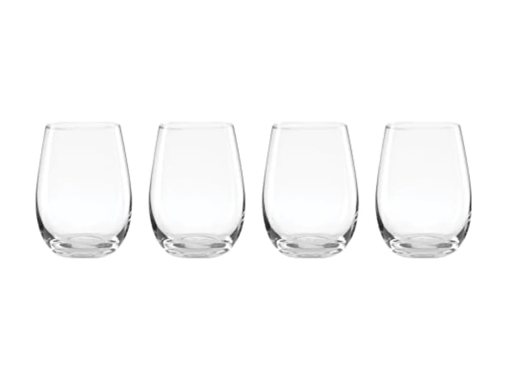 Silverware Set 5 Oclock Stemless Wine Glasses