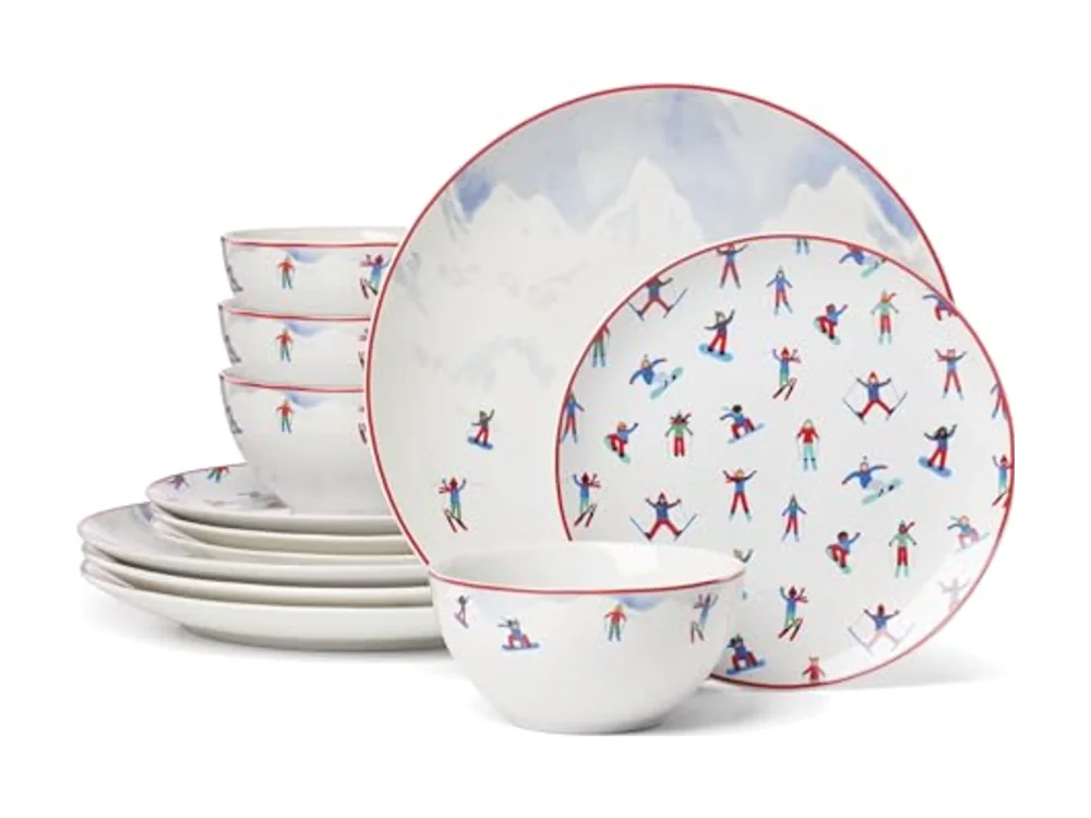 Snowbound 12-Piece Dinnerware Set