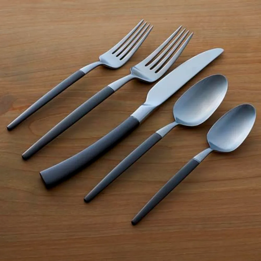 Adjacent Midnight 20 Piece Everyday Flatware Set view 4