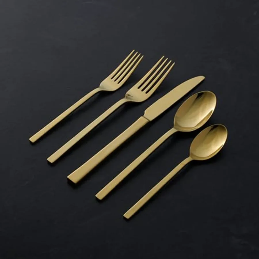 Allay Champagne 20 Piece Everyday Flatware Set view 4