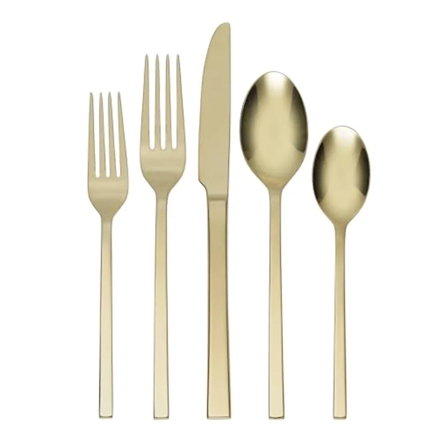 Allay Champagne 20 Piece Everyday Flatware Set