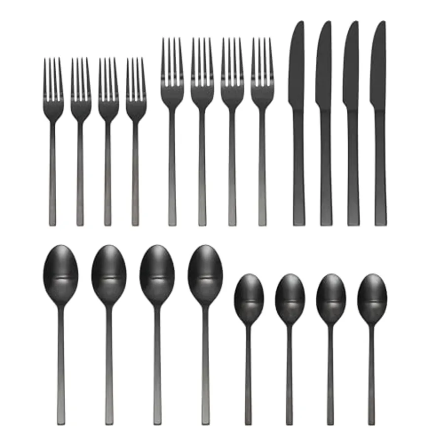 Allay Midnight 20 Piece Everyday Flatware Set view 2