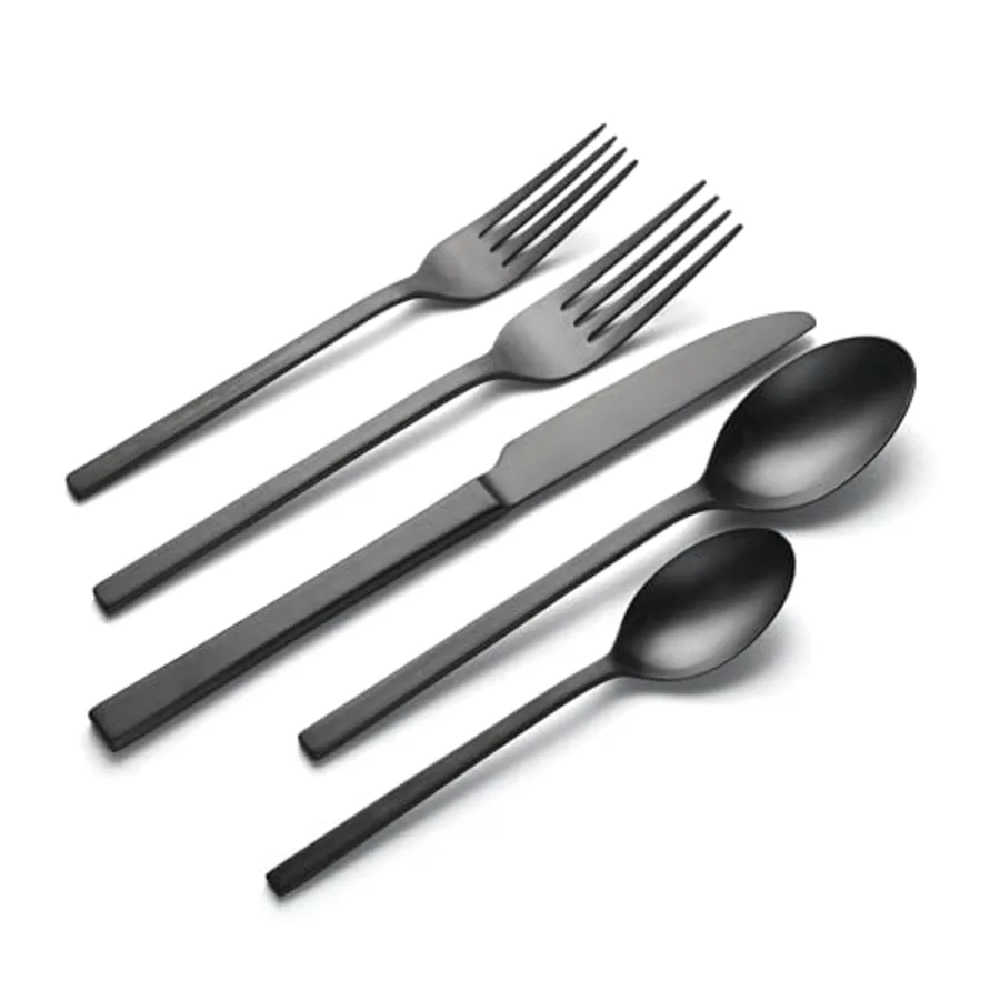 Allay Midnight 20 Piece Everyday Flatware Set view 3