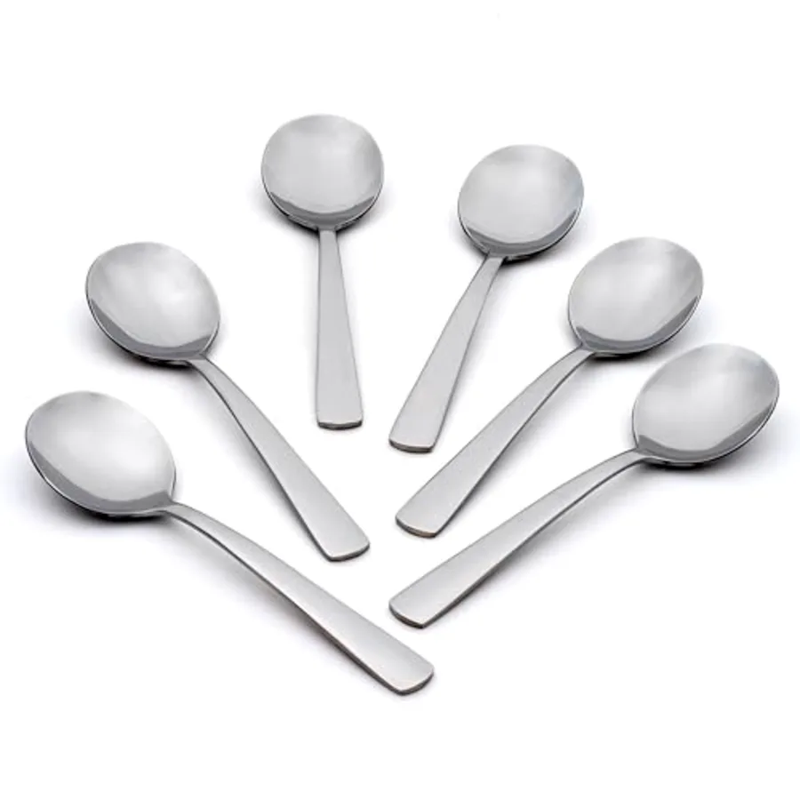 Aptitude Everyday Flatware Soup Spoons Set