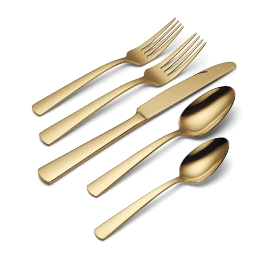 Aptitude Gold 20 Piece Everyday Flatware Set view 3