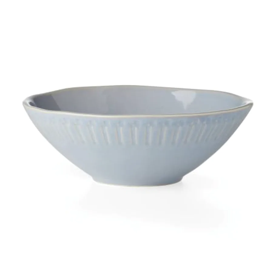 Artisanal Stripe Blue Serving Bowl