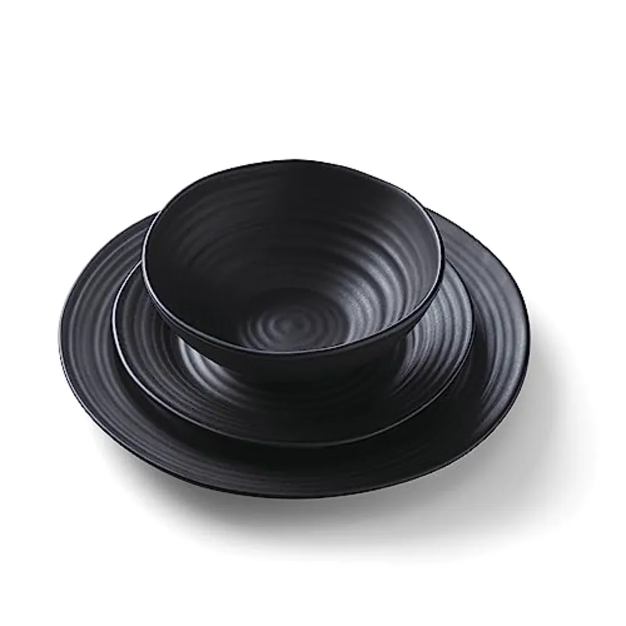 Black Ridge Piece Dinnerware Set view 3