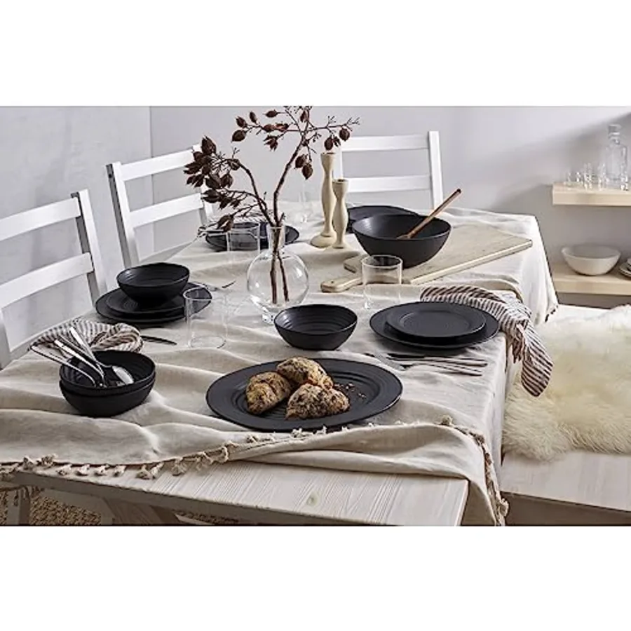 Black Ridge Piece Dinnerware Set view 5