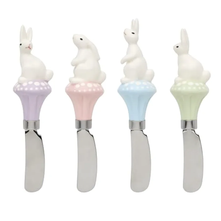 Bunny Hop 4-Piece Cheese Spreader Set