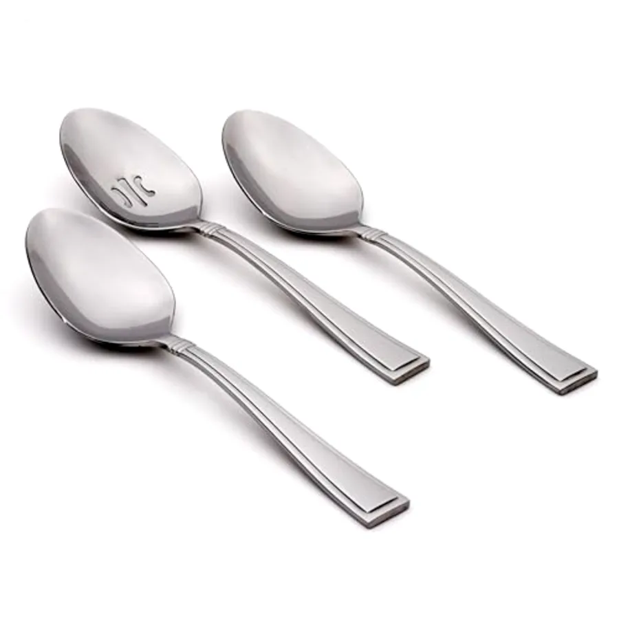 Butler Everyday Flatware Serving Spoons 18/0 Stainless Steel