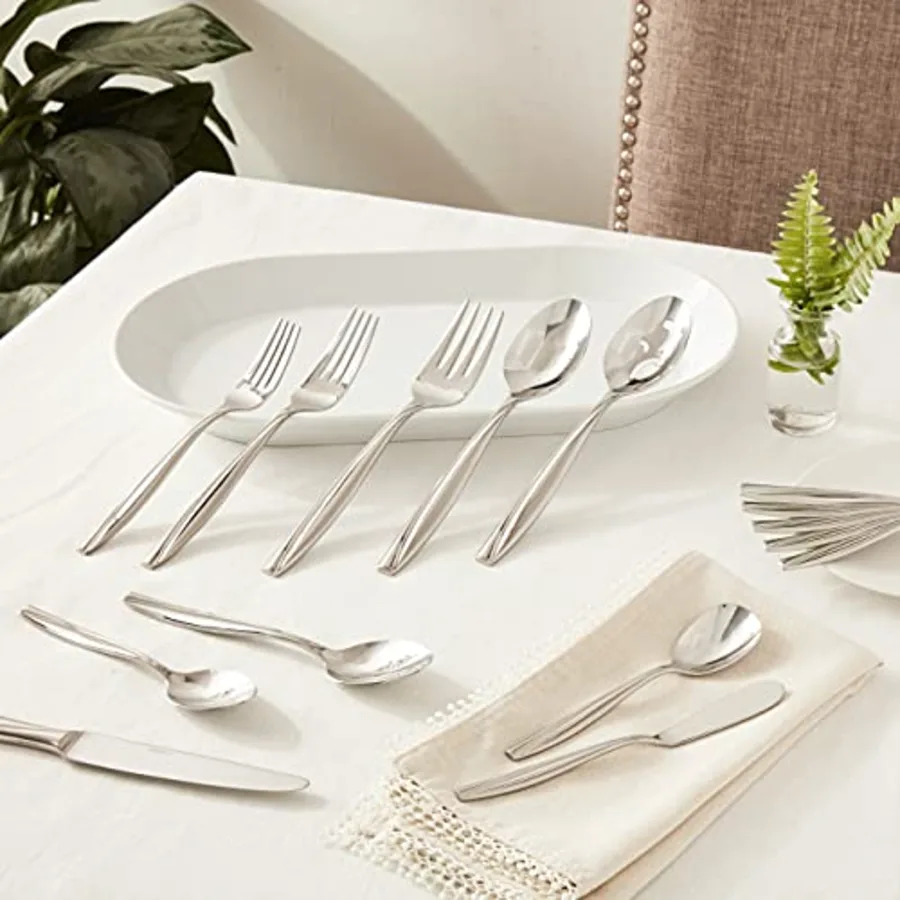 Camlynn Mirror 45-Piece Everyday Flatware Set view 2