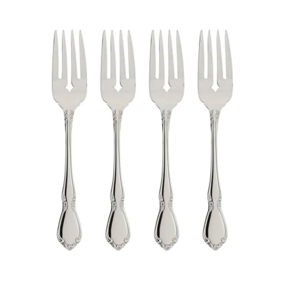 Chateau Fine Flatware 4-Piece Salad Forks Set