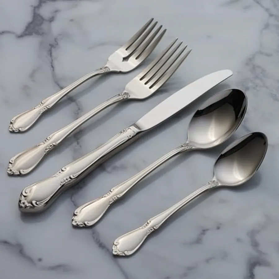 Chateau Fine Flatware Dinner Forks Set view 3