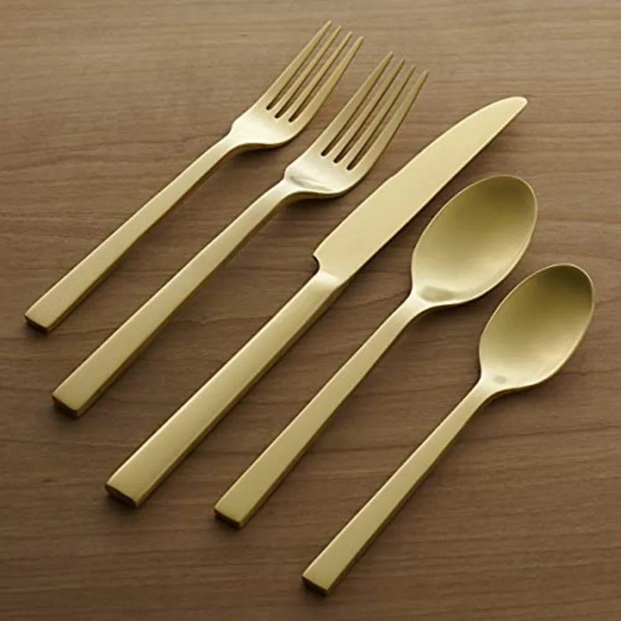 Chef's Table Champagne 20 Piece Everyday Flatware Set view 2