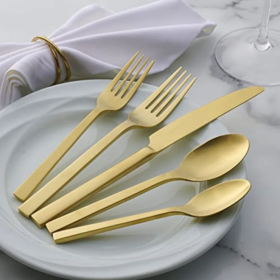 Chef's Table Champagne 20 Piece Everyday Flatware Set view 5