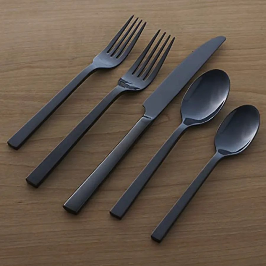 Chefs Table Black 20 Piece Everyday Flatware view 2