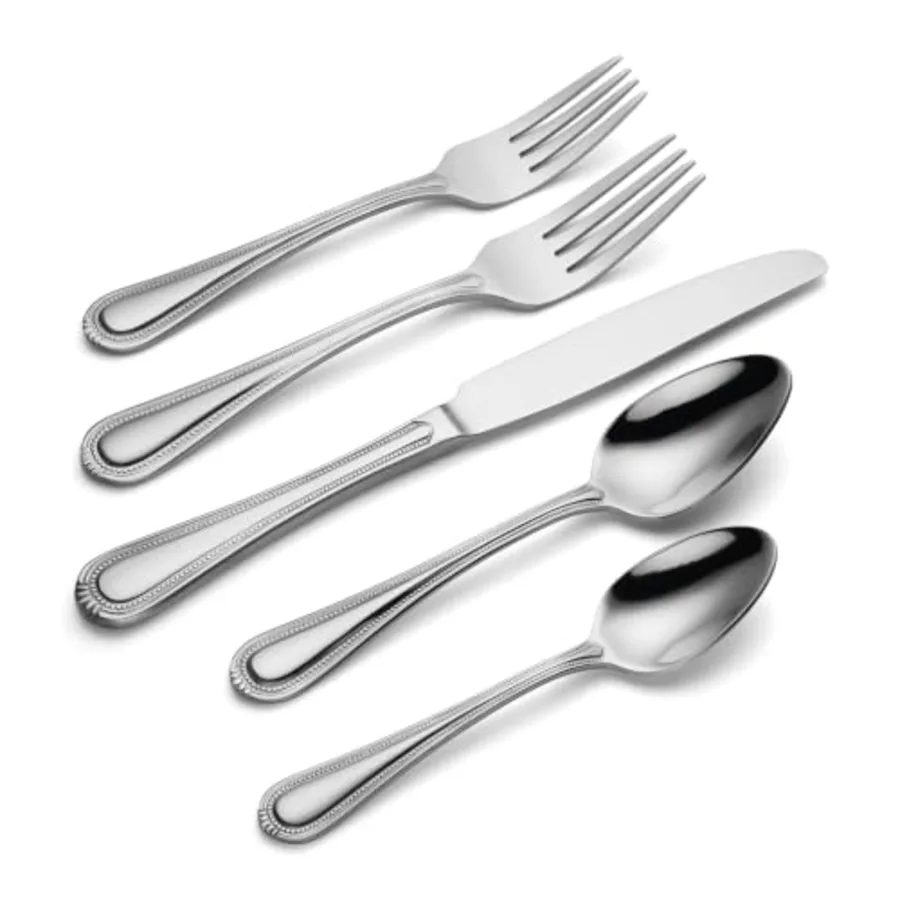 Countess 45-Piece Everyday Flatware Set with Serving view 3