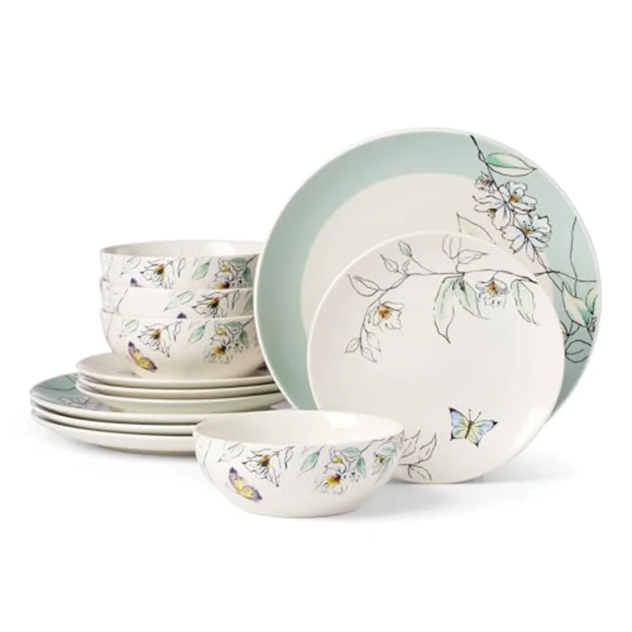 Dinnerware Set Botanica 12-Piece Dinnerware Set