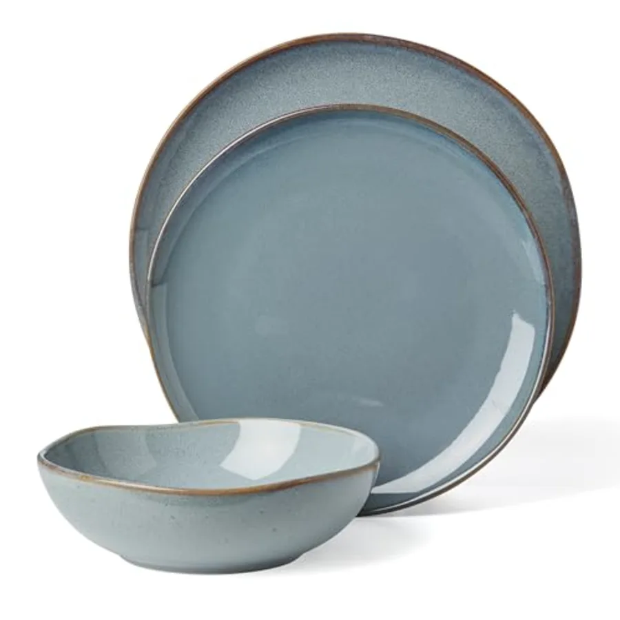 Dinnerware Set Organic Shades Blue 18-Piece Dinnerware Set view 2
