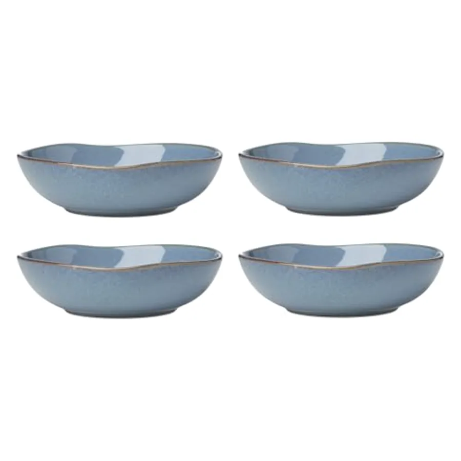 Dinnerware Set Organic Shades Blue Pasta Bowls