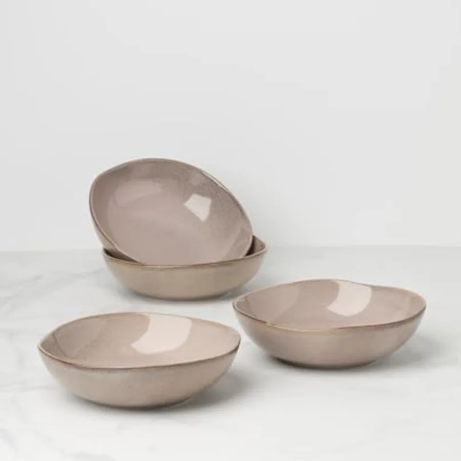 Dinnerware Set Organic Shades Clay Pasta Bowls view 2
