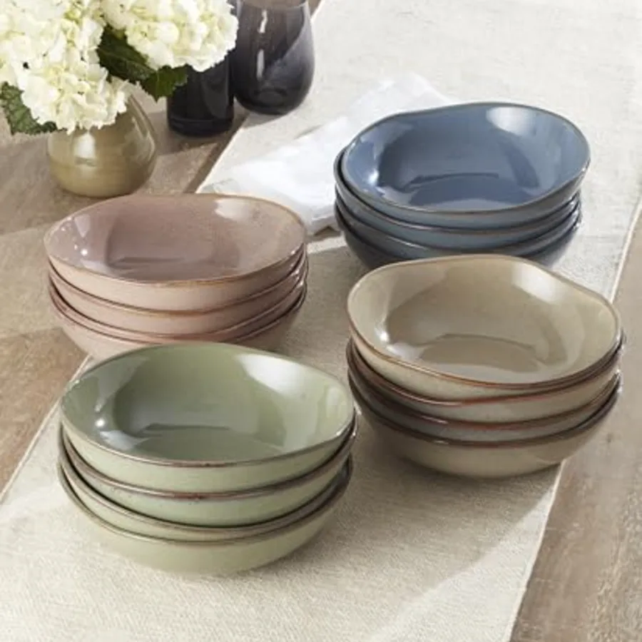 Dinnerware Set Organic Shades Oatmeal Pasta Bowls view 5