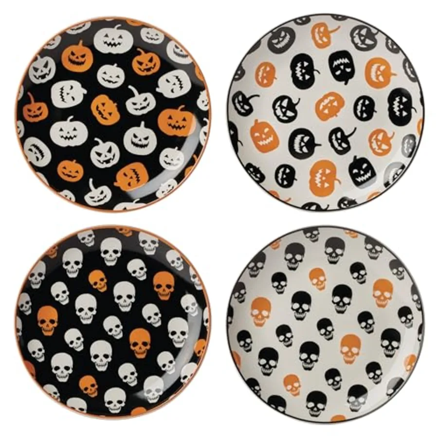 Dinnerware Set Vintro Halloween Accent Plates