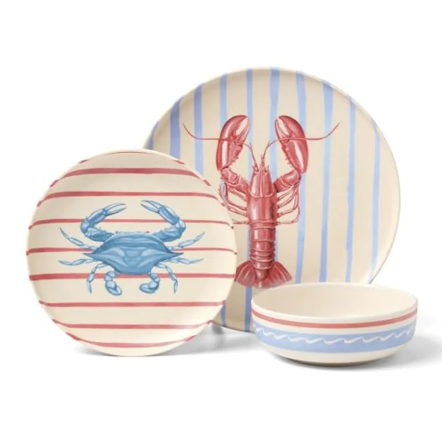 Dinnerware Sets 24 Seven Melamine Wharfside 24-Piece view 2