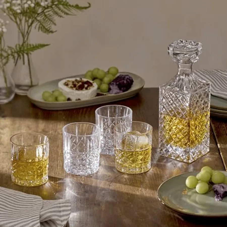 Drinkware Apollo 5-Piece Whiskey Decanter & Glass Set view 3