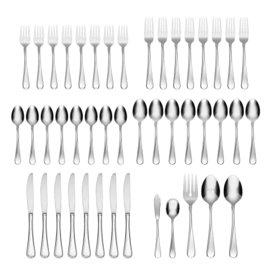 Flight 45-Piece Everyday Flatware Set with Serving view 2